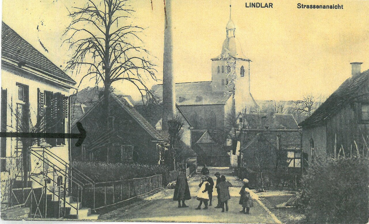 GAL Postkartenbestand Nr. 592 -mit Pfeil-, um 1900, Fotograf unbekannt aus GAL Sammlung Ursula Homberg Nr. 171