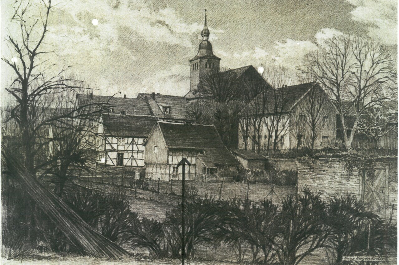 GAL Fotobestand Großformat Nr. 239 -mit Pfeil-, o.D., Foto eines Gemäldes von Hugo Hagenkötter