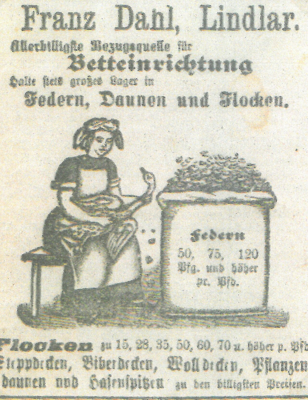 Werbeanzeige, Februar 1902, Wipperfürther Volksblatt