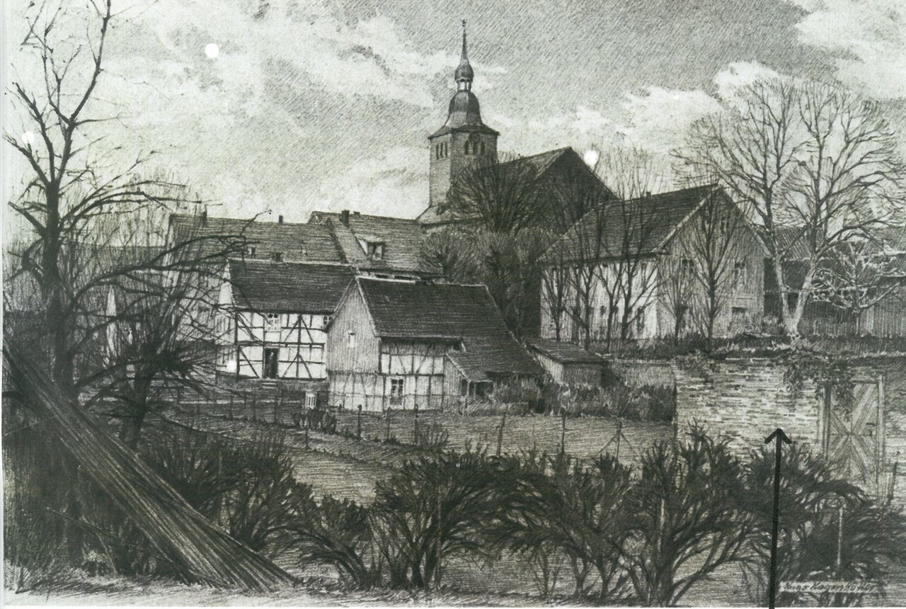 GAL Fotobestand Großformat Nr. 239 -mit Pfeil-, o.D., Foto eines Gemäldes von Hugo Hagenkötter
