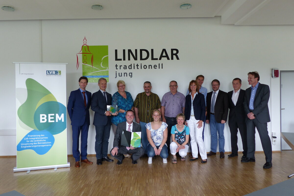 BEM-Prämie für Gemeinde Lindlar Gemeinde Lindlar erhält Auszeichnung für BEM
