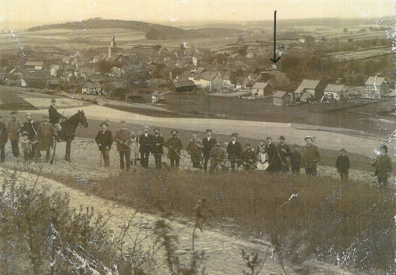 GAL Fotobestand Übergröße, Jagdgesellschaft, vor 1900, aus der Sammlung von Dr. Josef Gronewald