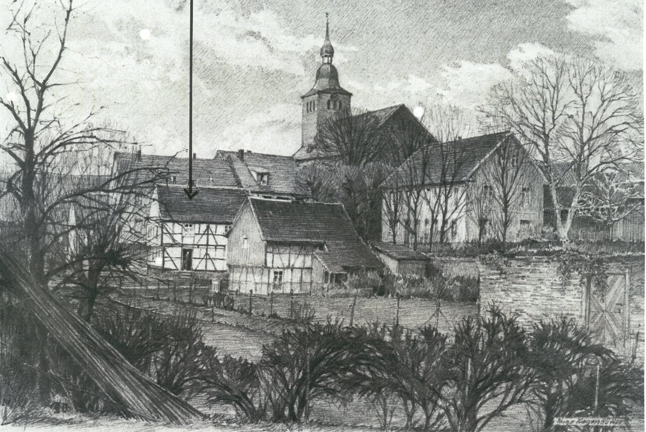 GAL Fotobestand Großformat Nr. 239 -mit Pfeil-, o.D. Foto eines Gemäldes von Hugo Hagenkötter