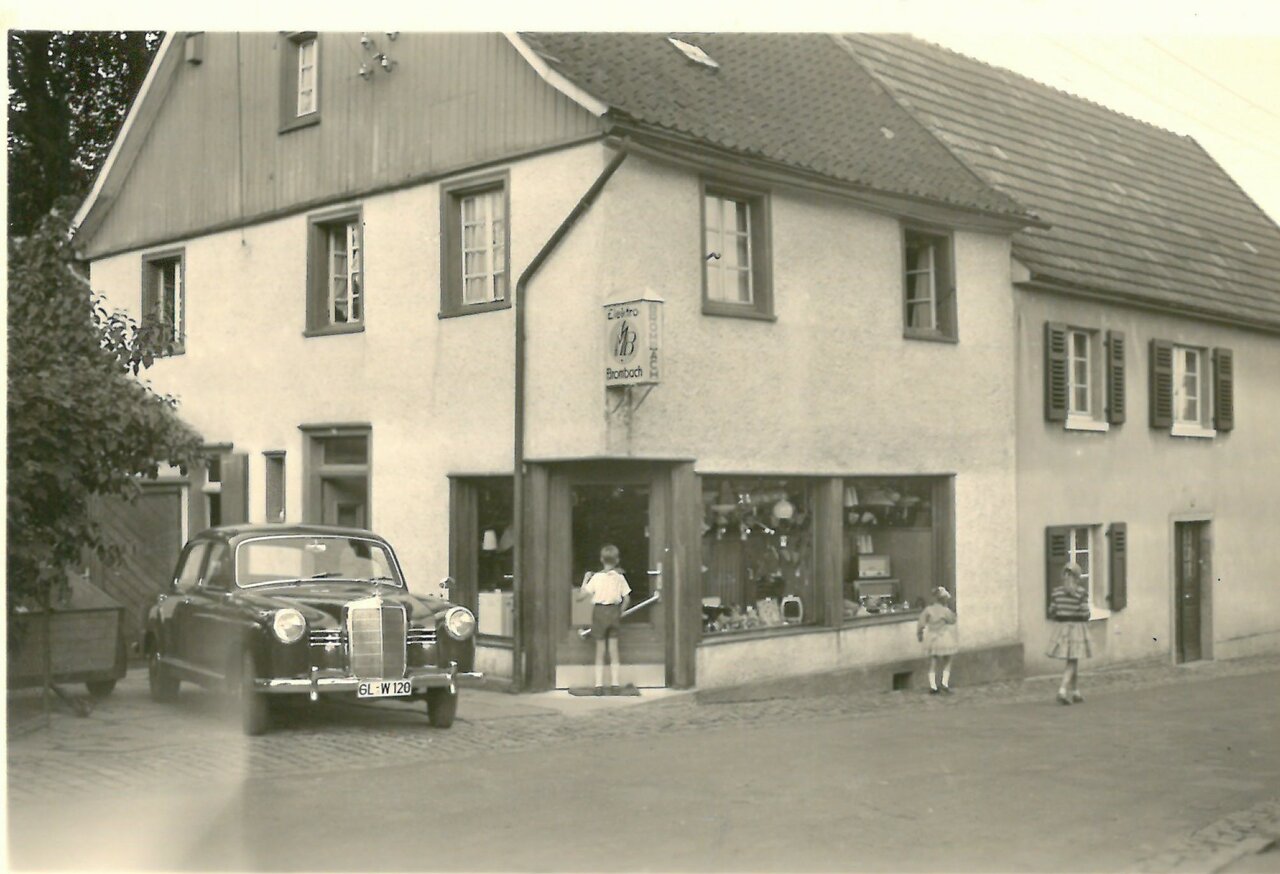 Elektromeisterbetrieb Brombach, 1950er Jahre Foto unbekannt