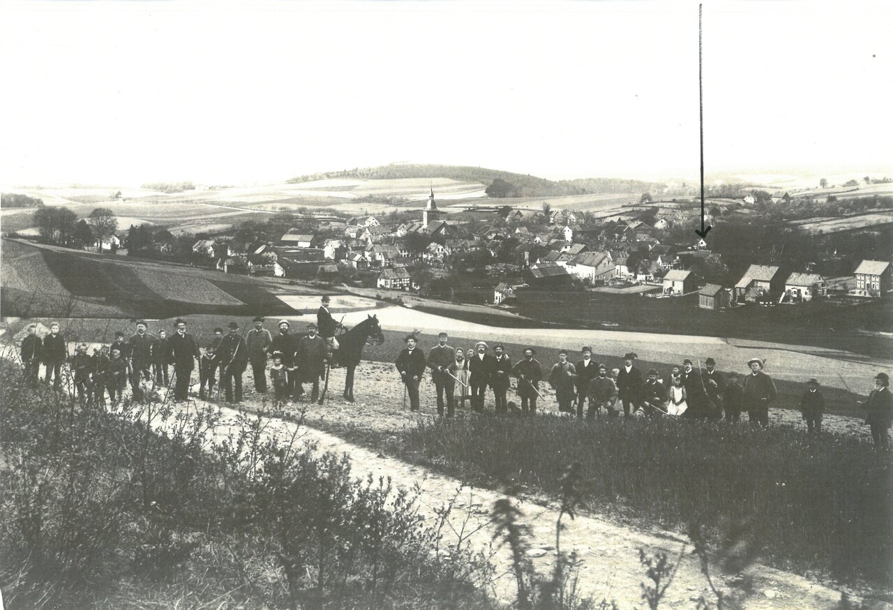 GAL Fotobestand Übergröße, Jagdgesellschaft, vor 1900 aus der Sammlung von Dr. Josef Gronewald