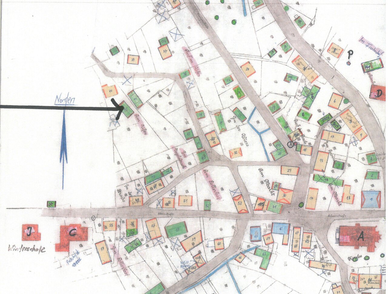Auszug aus der Katasterkarte, Stand 19.12.2025