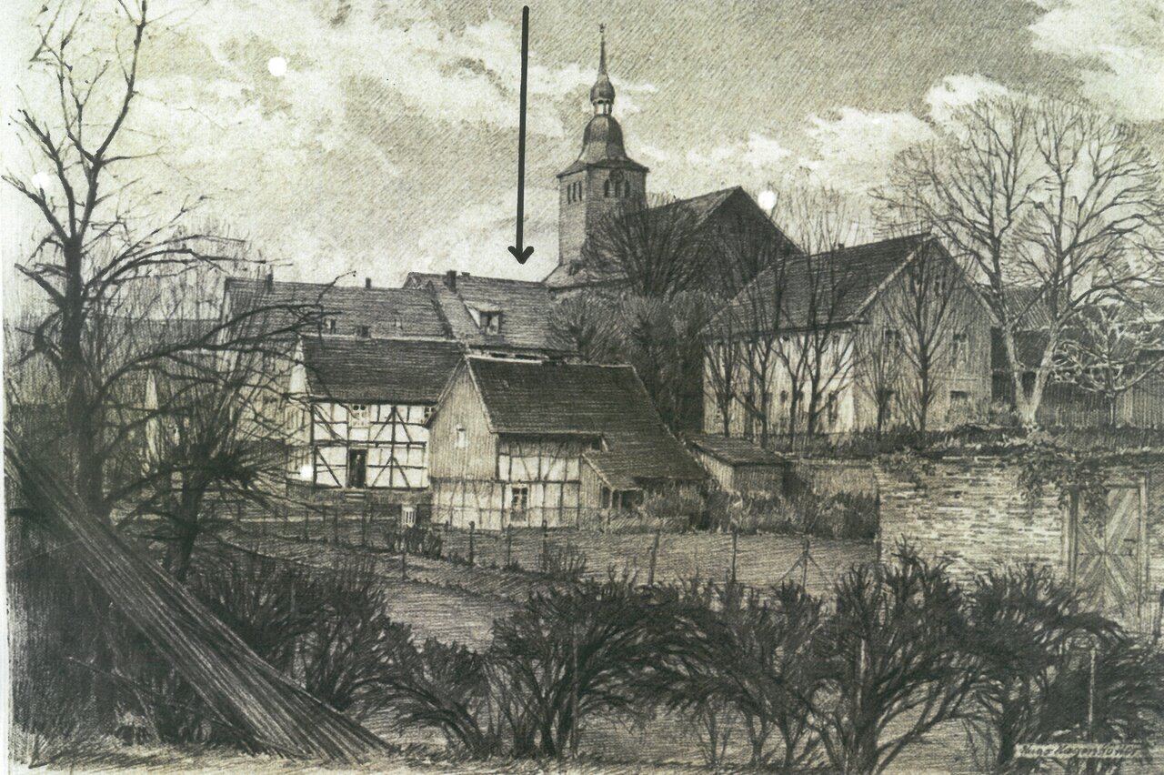 GAL Fotobestand Großformat Nr. 239 -mit Pfeil-, o.D. Foto eines Gemäldes von Hugo Hagenkötter