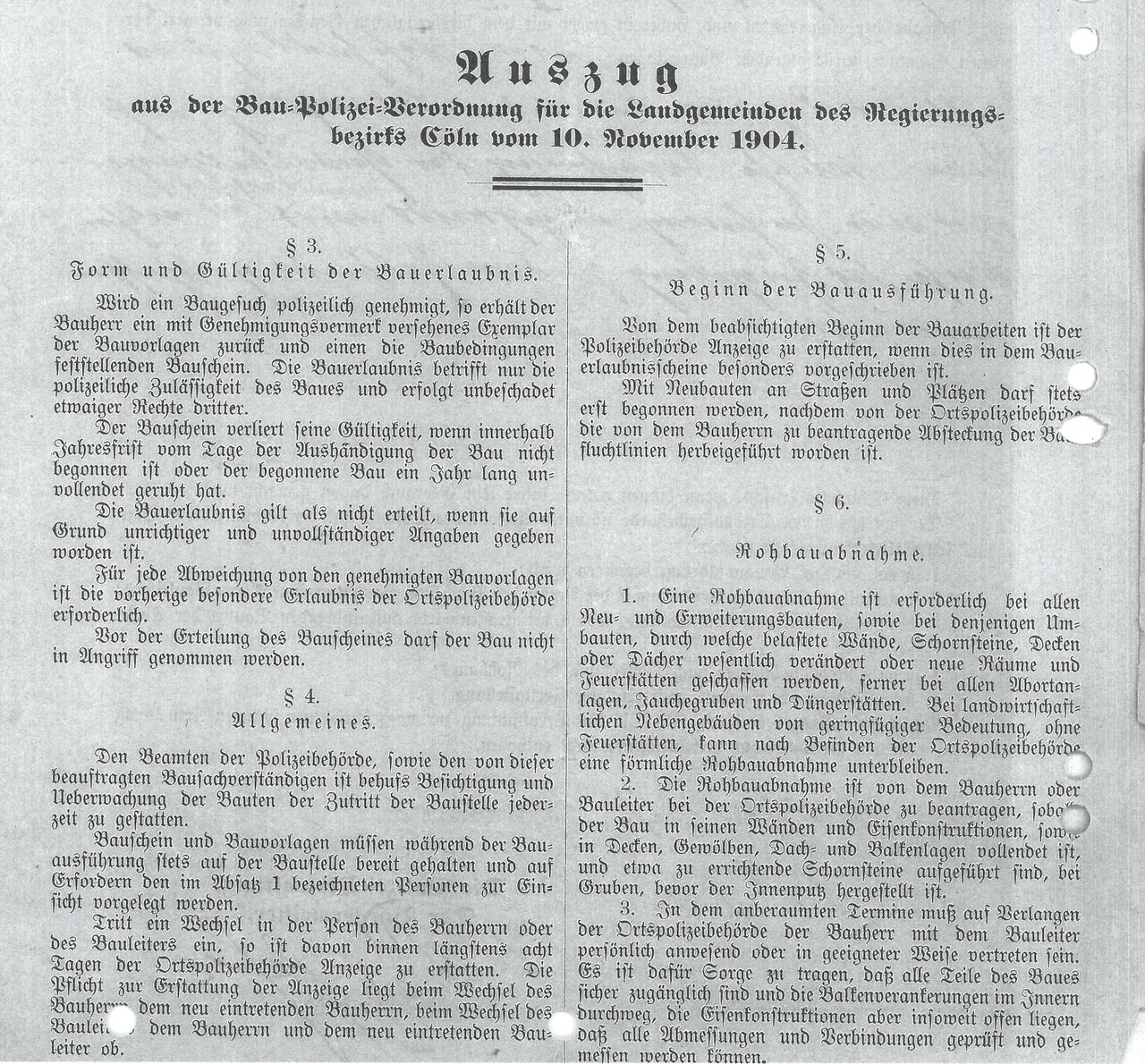 GAL Zwischenarchiv Nr. 15768, 1904, Bau-Polizeiverordnung