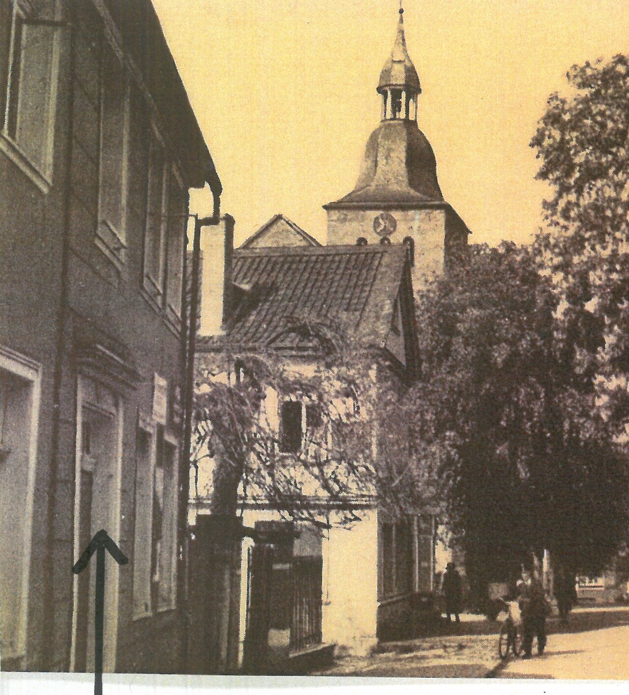 GAL Fotobestand bis 1930 Nr. 30 -mit Pfeil- (Ausschnitt), 1930 (?), Fotograf unbekannt